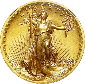 $20 St. Gaudens Gold, 1907-1933