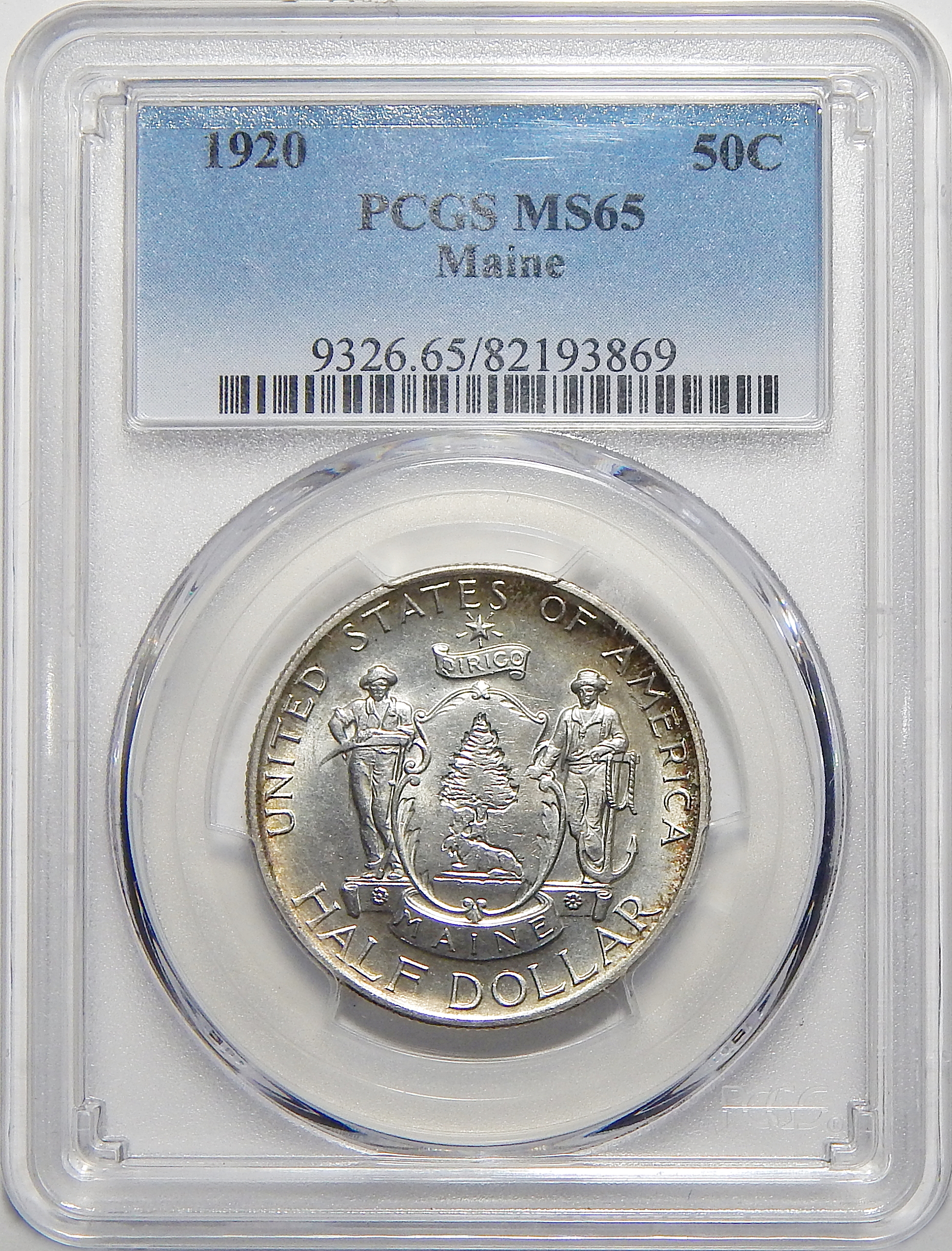 1920 PCGS MS65 MAINE HALF DOLLAR